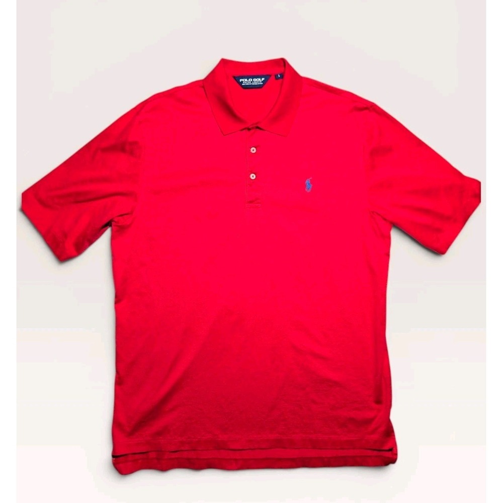 Polo Golf Ralph Lauren Red Polo Shirt Men's Large Classic Preppy Golf